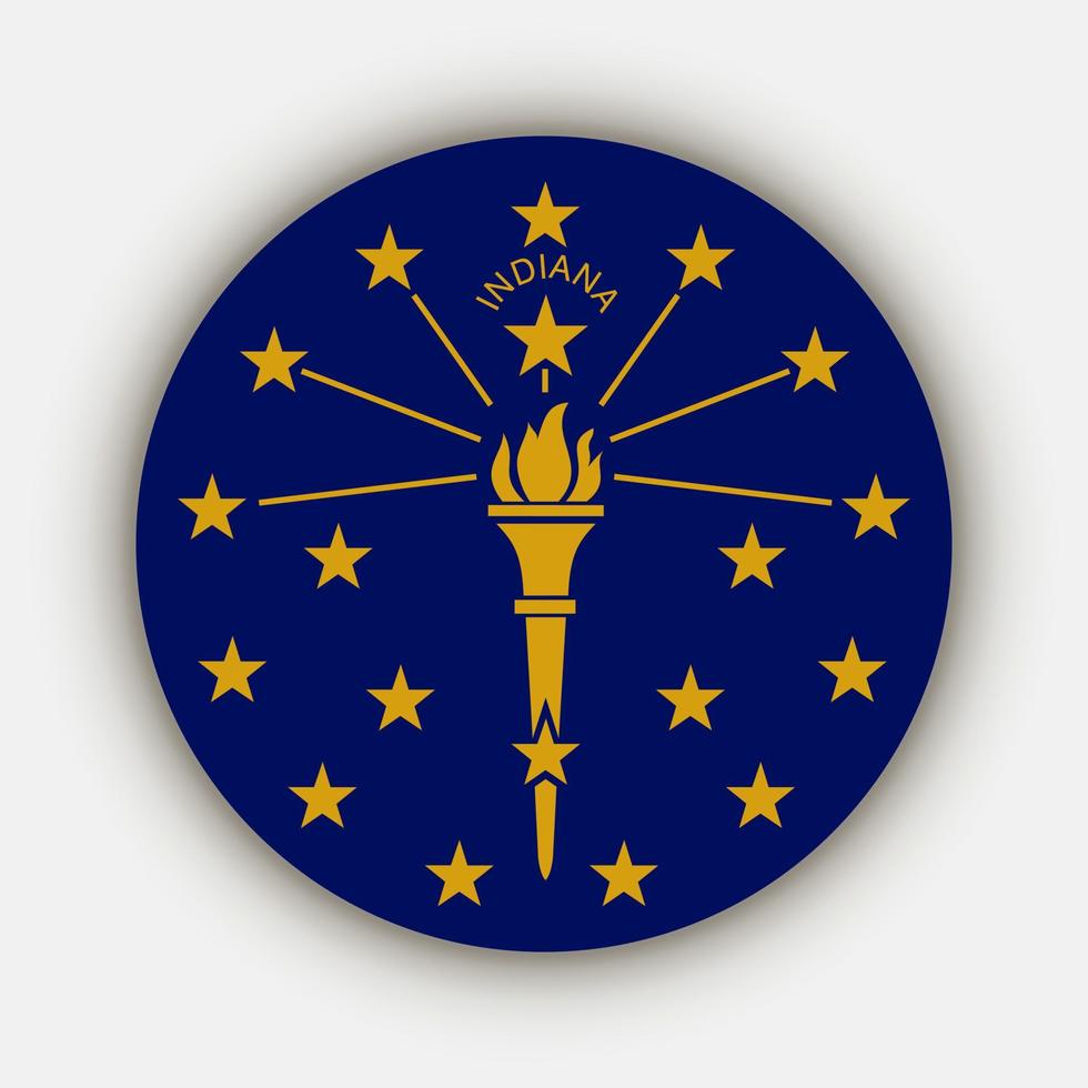 Indiana stato bandiera. vettore illustrazione.