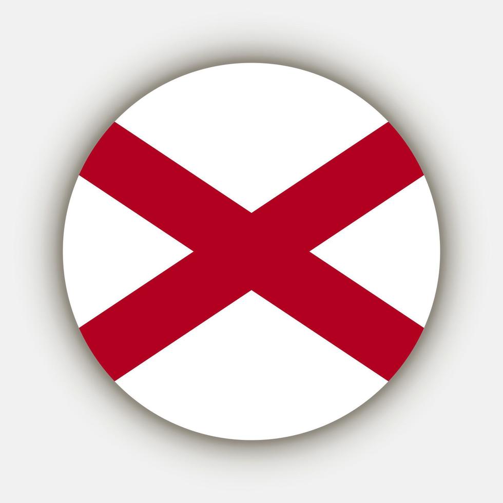 Alabama stato bandiera. vettore illustrazione.