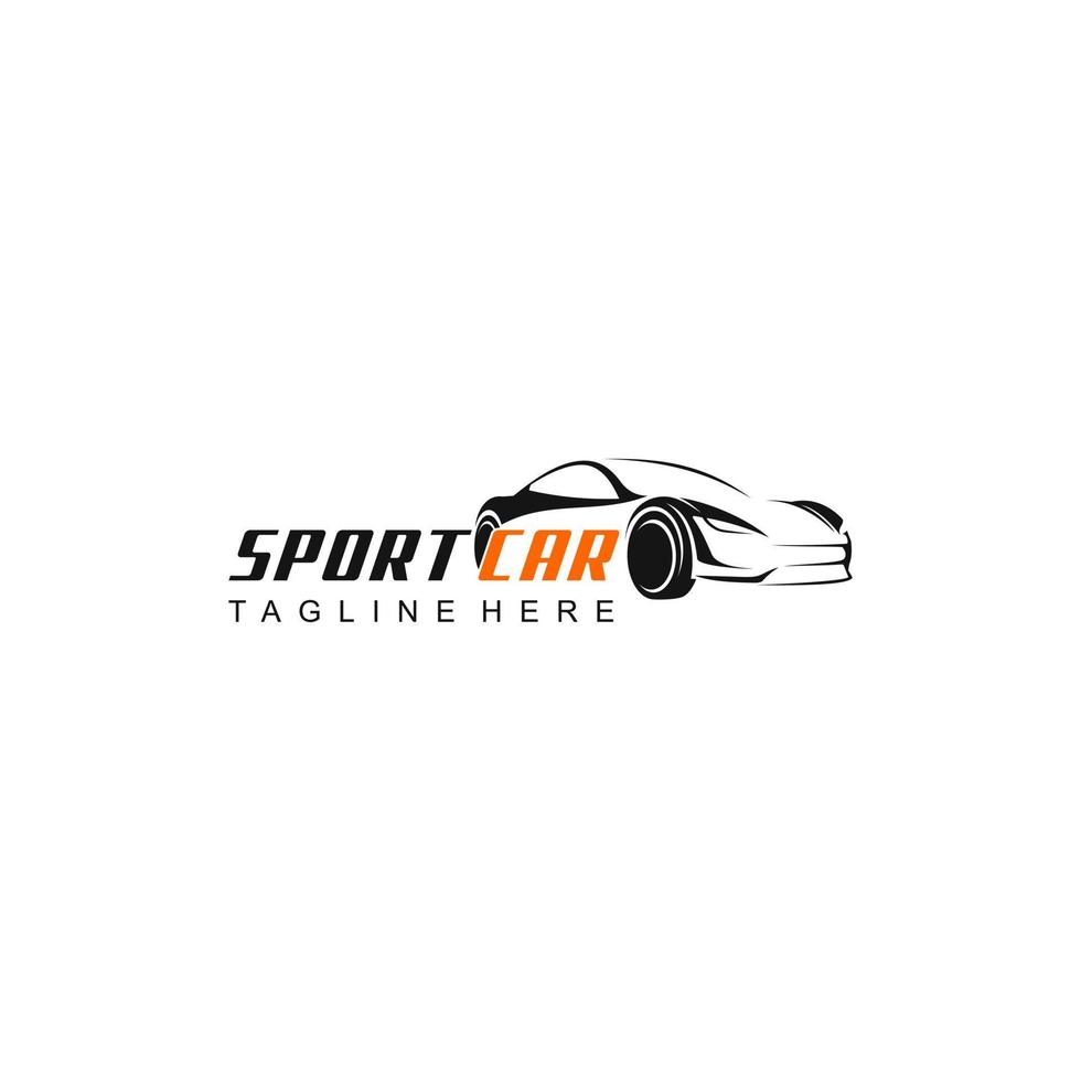 sport auto logo modello vettore design elemento Vintage ▾ stile per etichetta o distintivo retrò illustrazione. sport auto silhouette.