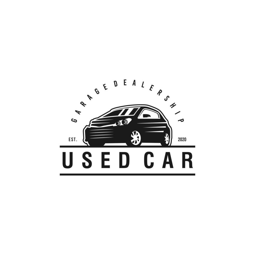 Usato auto logo design. eccezionale Usato auto logo. un' Usato auto logotipo. vettore