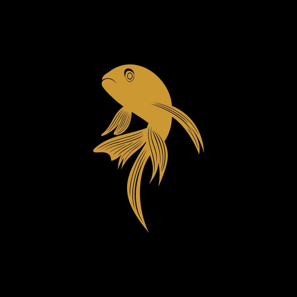 pesce logo design vettore ispirazione