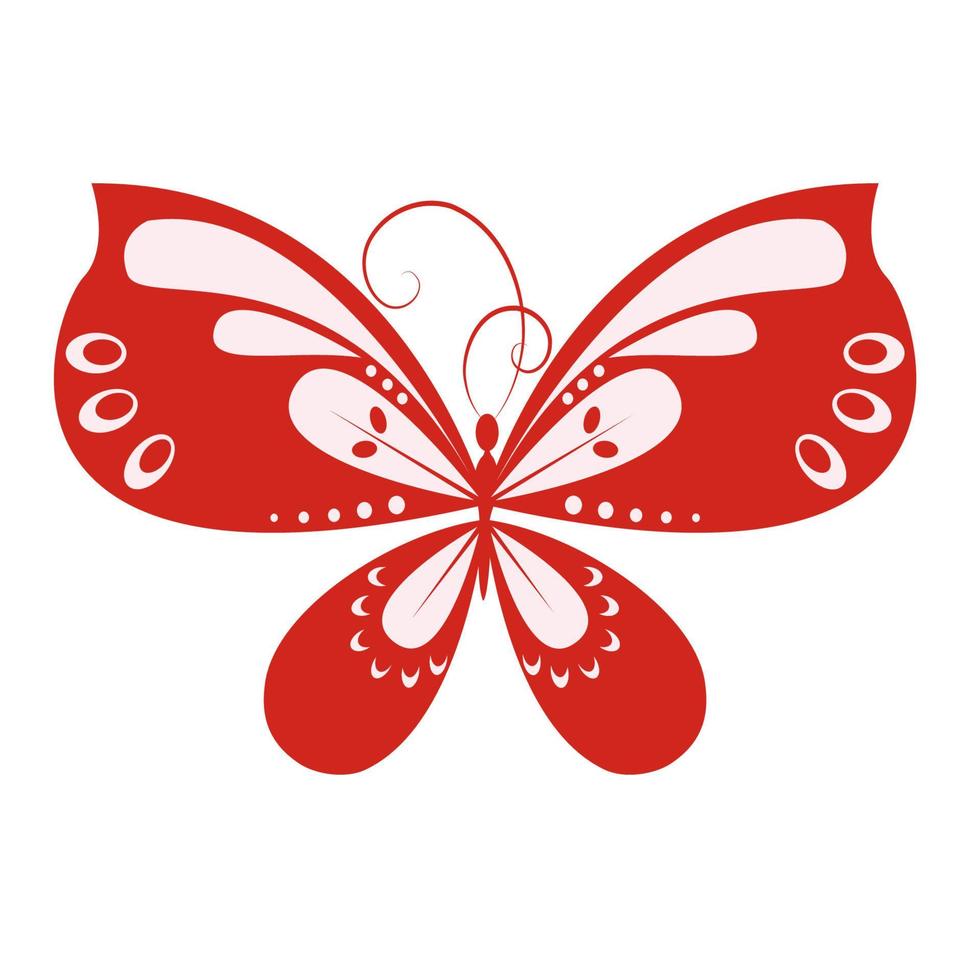 farfalla icona e logo vettore