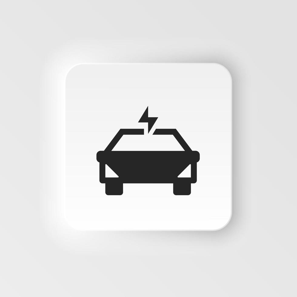 auto, macchina, compenso, diretto icona - vettore. assicurazione neumorfico stile vettore icona. su bianca sfondo