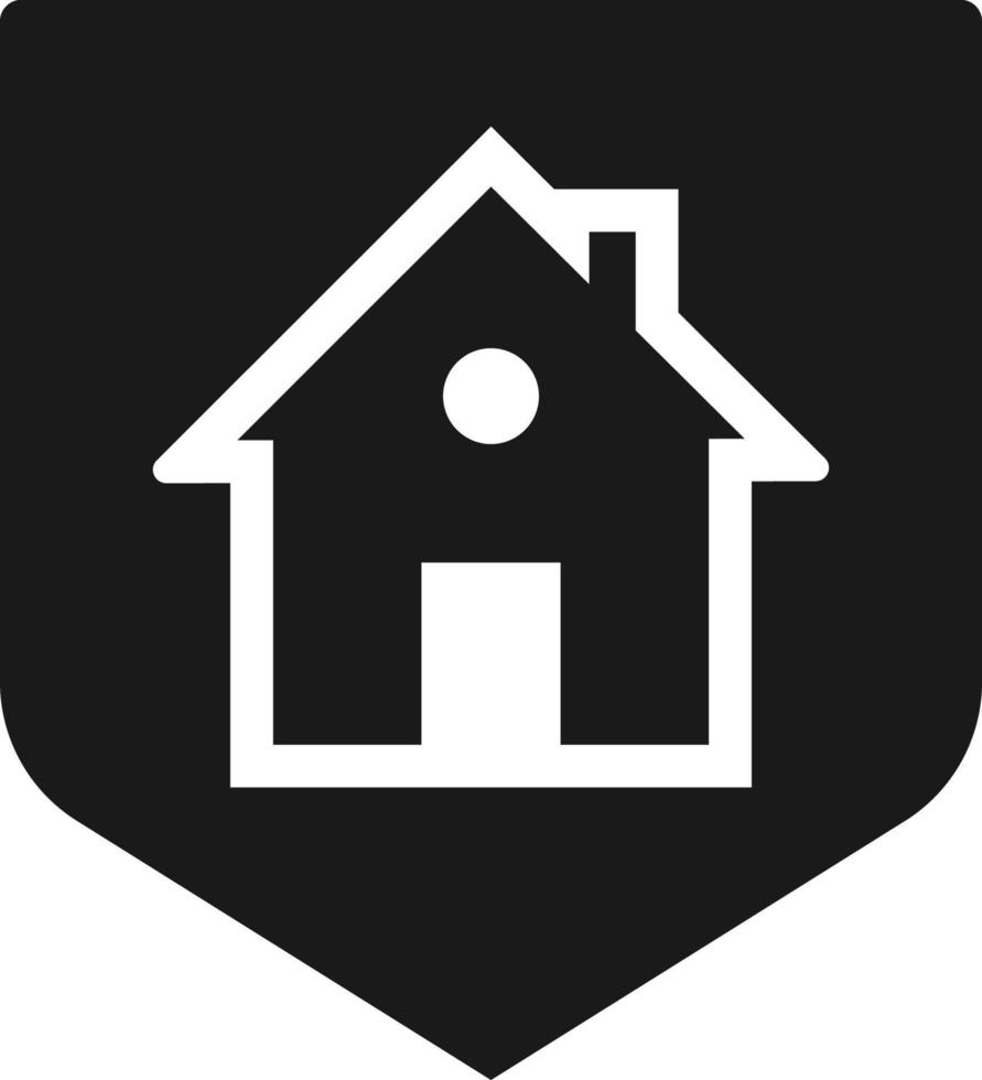 casa, assicurazione, proprietà, scudo icona - vettore. assicurazione concetto vettore illustrazione. su bianca sfondo