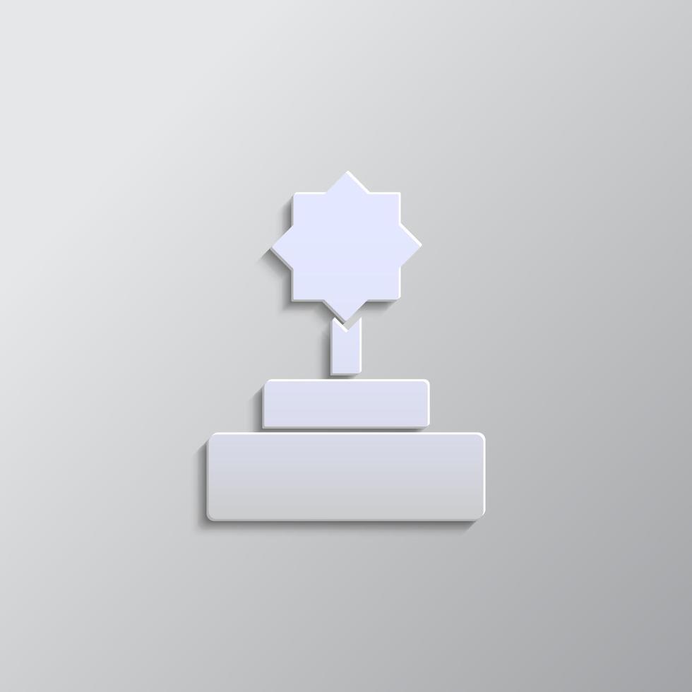 premio, campione carta stile, icona. grigio colore vettore sfondo- carta stile vettore icona.