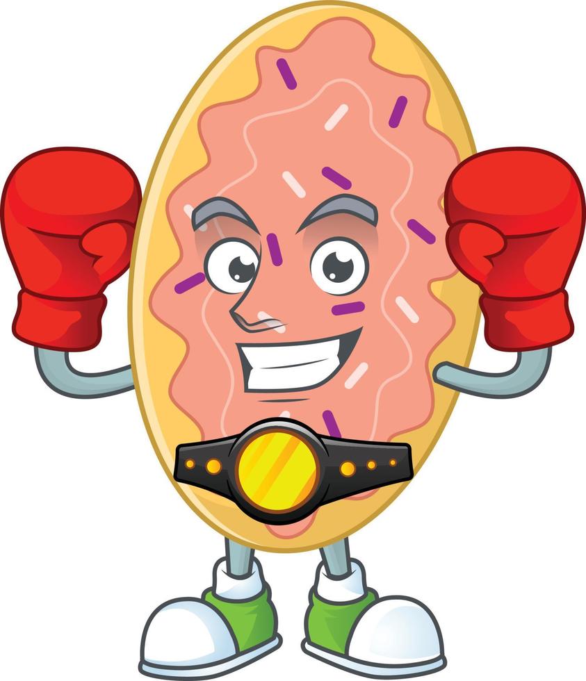 cartone animato personaggio di pane vettore