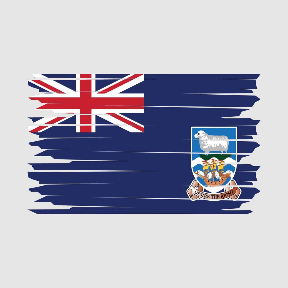 falkland isole bandiera illustrazione vettore