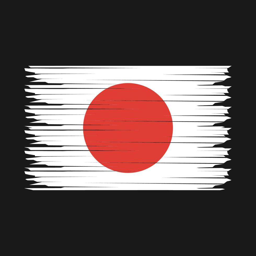 Giappone bandiera illustrazione vettore
