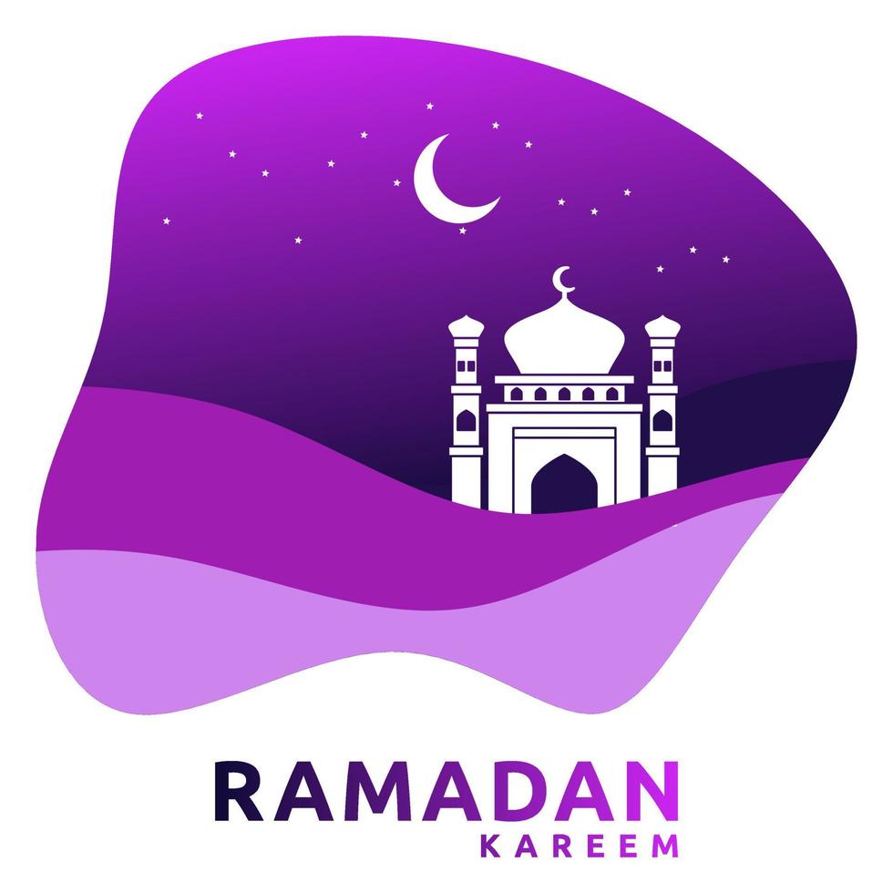 islamico Ramadan a tema saluto carta modello vettore illustrazione, Perfetto per pubblicità, sociale media, bandiera sfondo necessità.