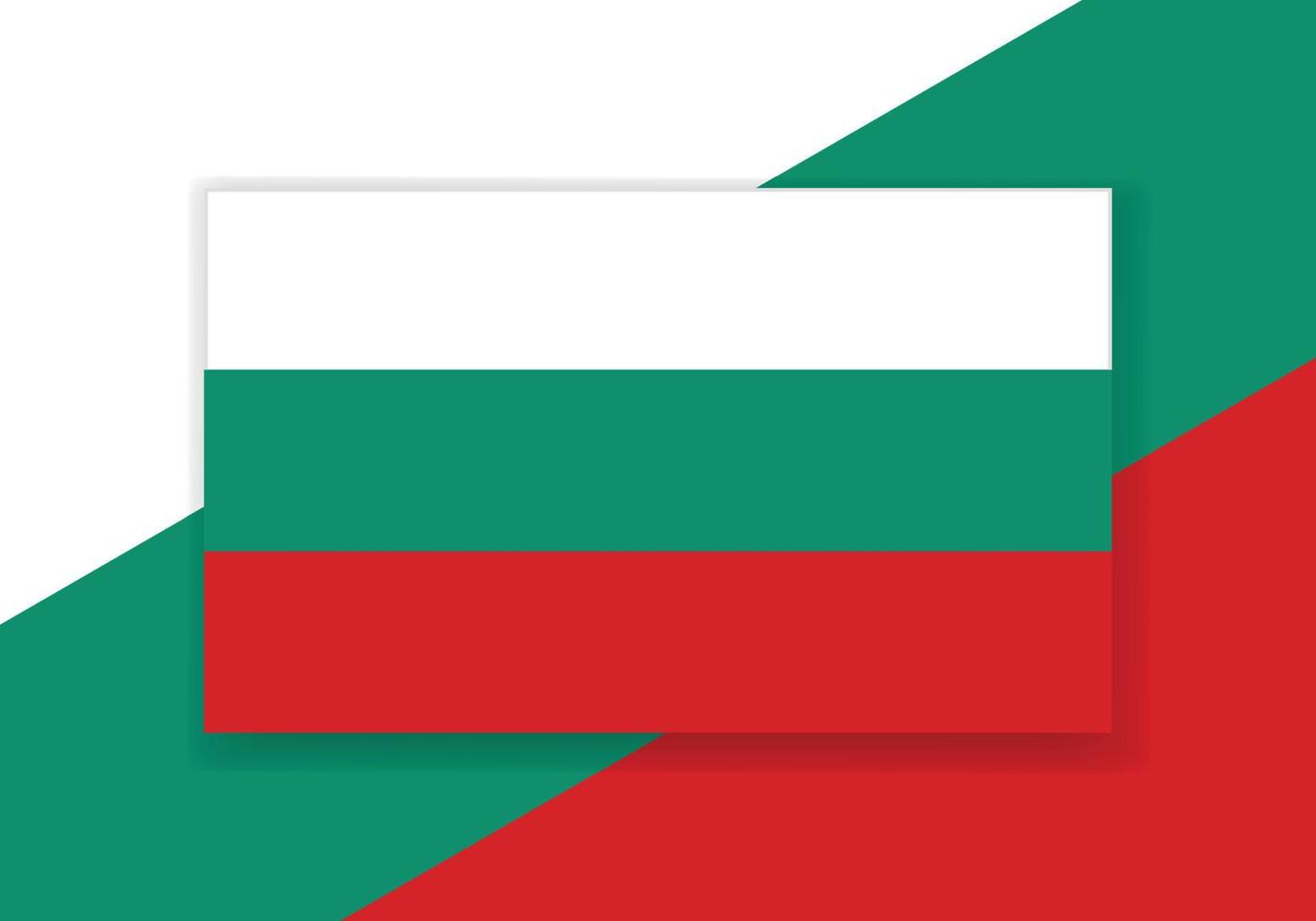 vettore Bulgaria bandiera. nazione bandiera design. piatto vettore bandiera.