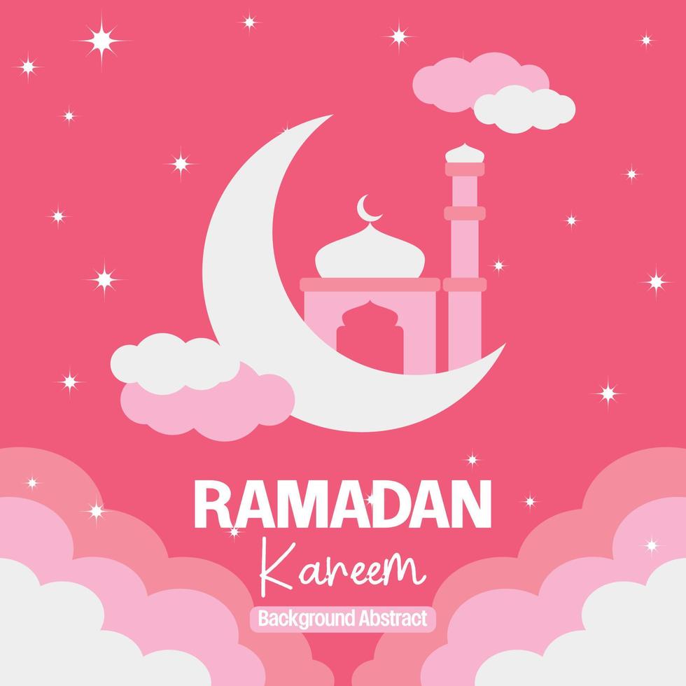 modificabile Ramadan vendita manifesto modello. con carta tagliare ornamenti, moschea, Luna e stelle. design per sociale media e ragnatela. vettore illustrazione