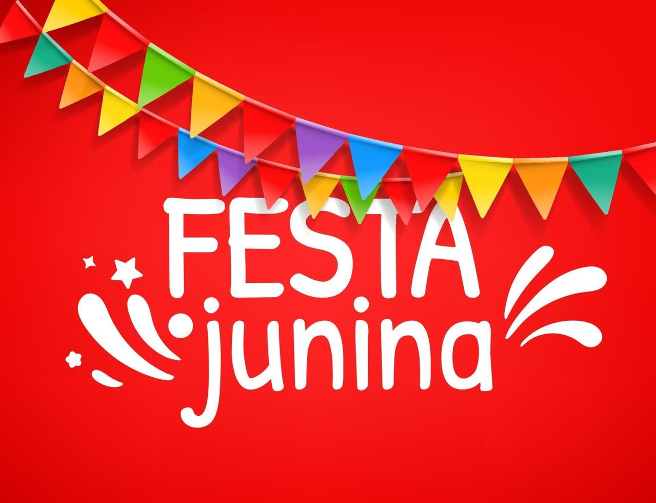 bandiera di vettore del partito di festa junina