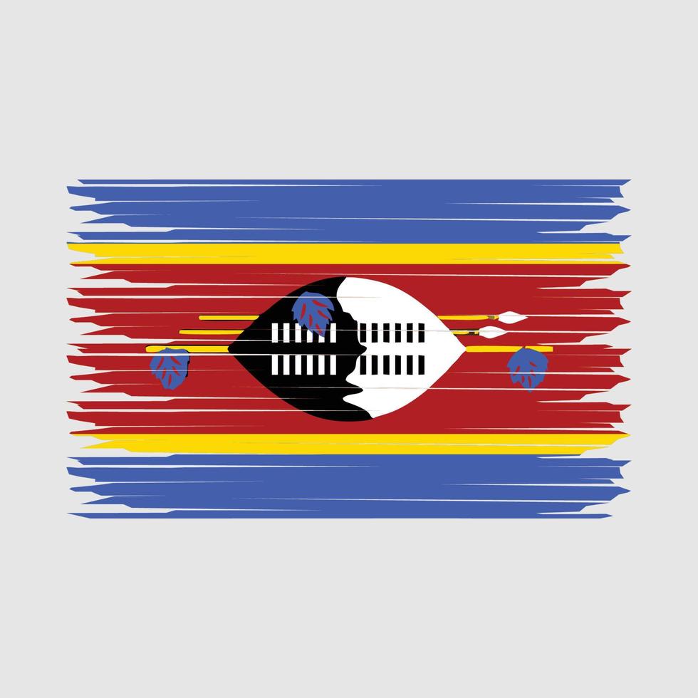 Swaziland bandiera illustrazione vettore
