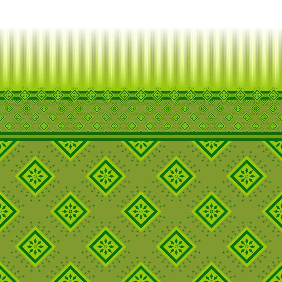 verde etnico senza soluzione di continuità modello, geometrico tradizionale vettore illustrazione design per tessuto, sfondo, tappeto, sfondo