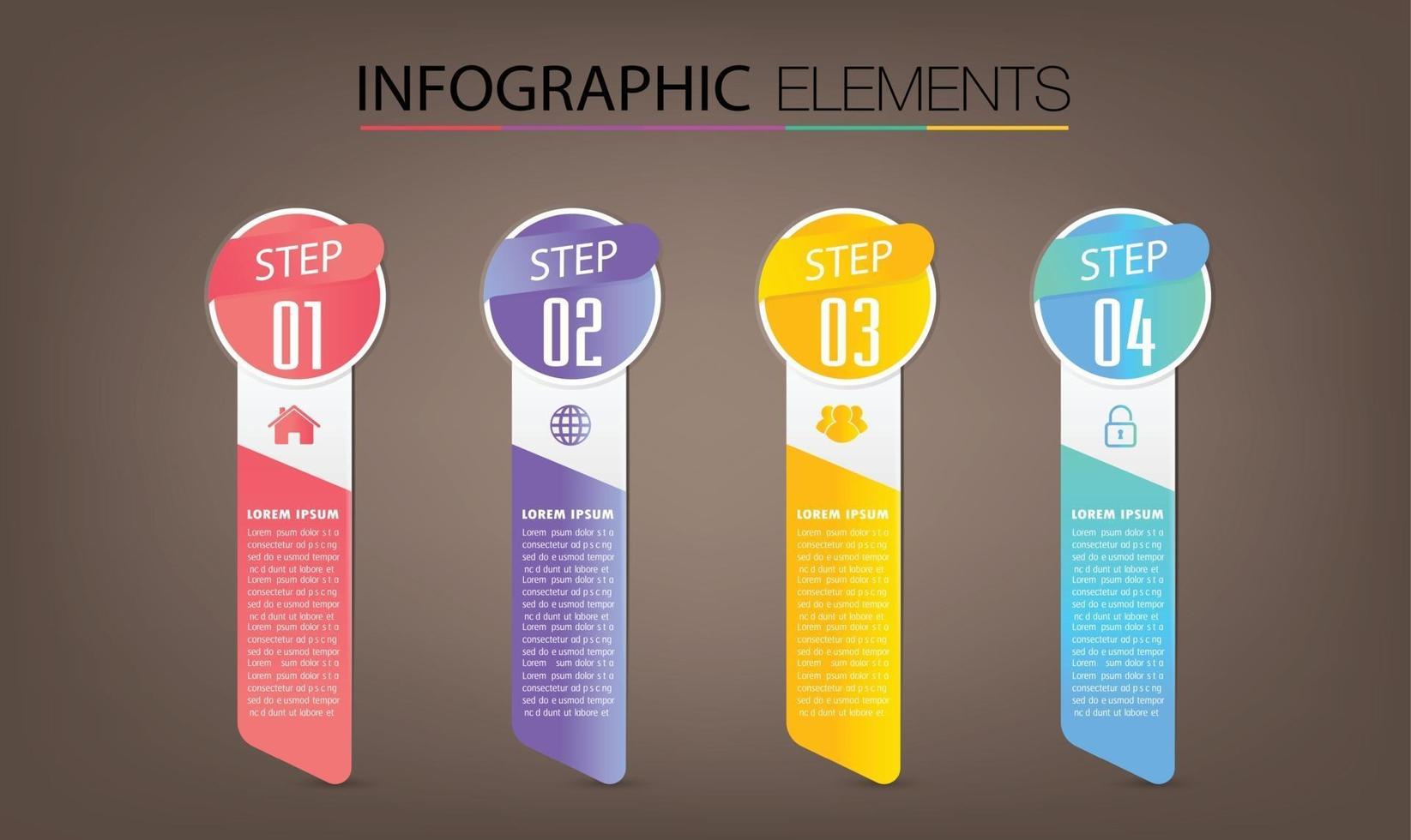 modello di casella di testo moderna, infografica banner vettore