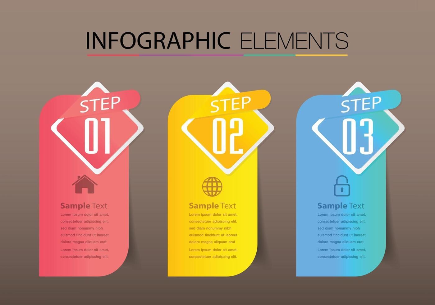 modello di casella di testo moderna, infografica banner vettore