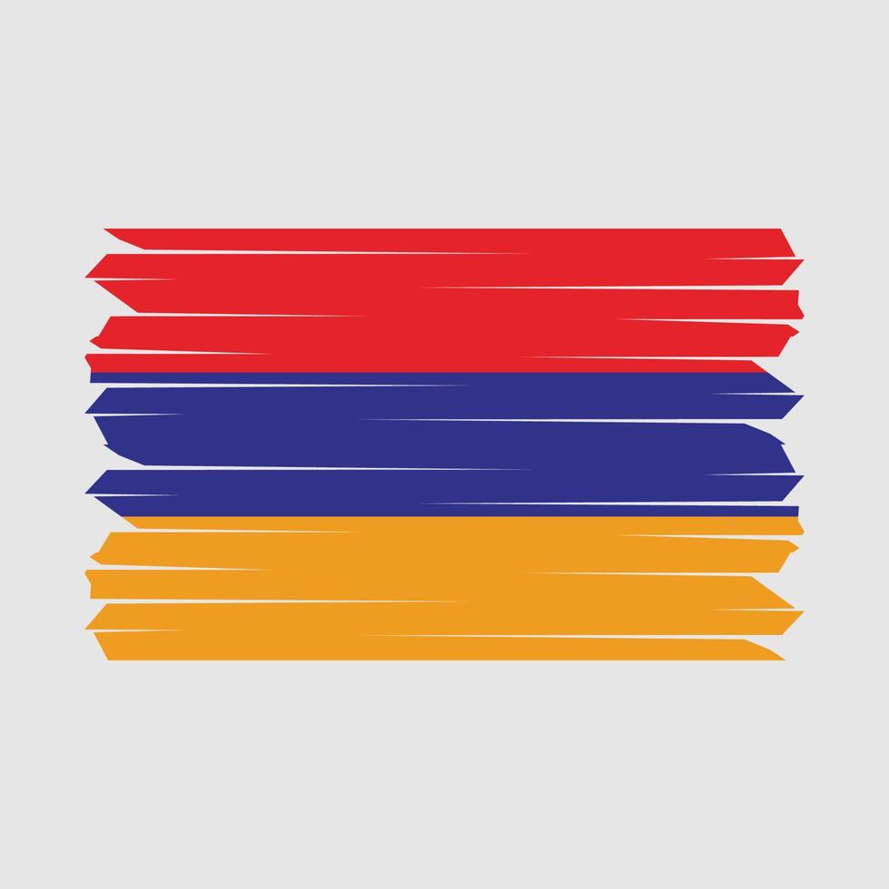 pennello bandiera armena vettore