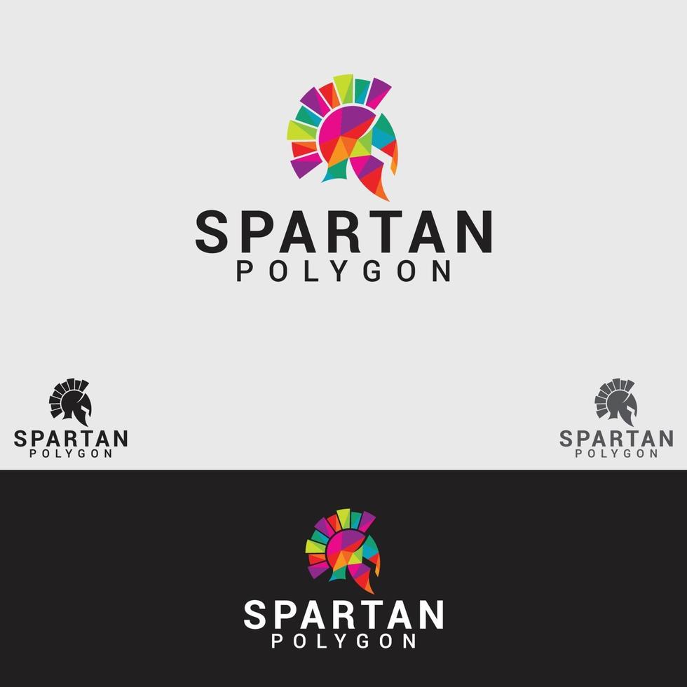 modello di vettore di progettazione del logo spartano