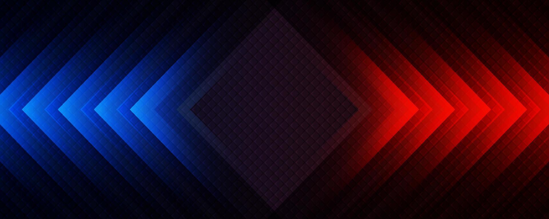 3d rosso blu techno astratto sfondo sovrapposizione strato su buio spazio con rombo decorazione. moderno grafico design elemento movimento stile concetto per striscione, volantino, carta, opuscolo coperchio, o atterraggio pagina vettore