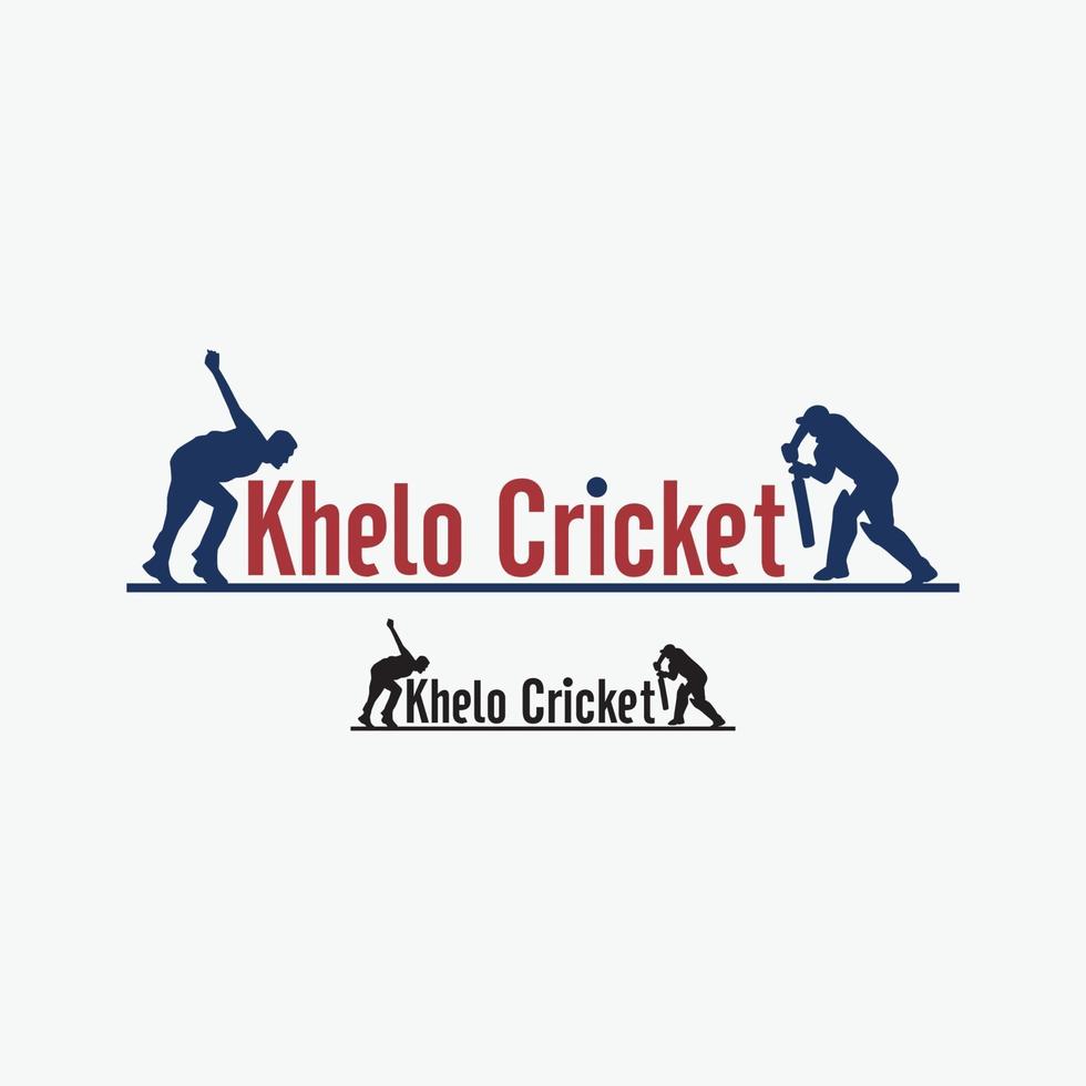 modelli di progettazione di vettore di distintivi del logo del club di cricket