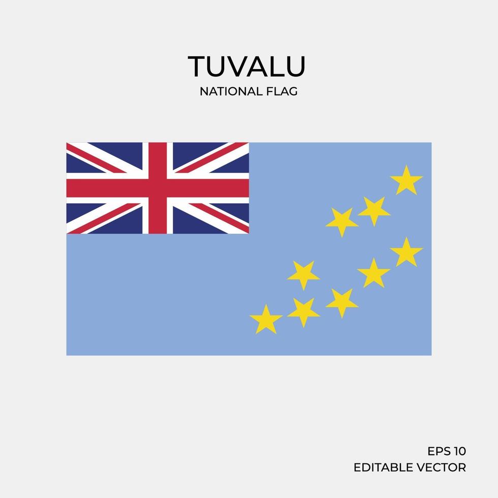 bandiera nazionale di tuvalu vettore