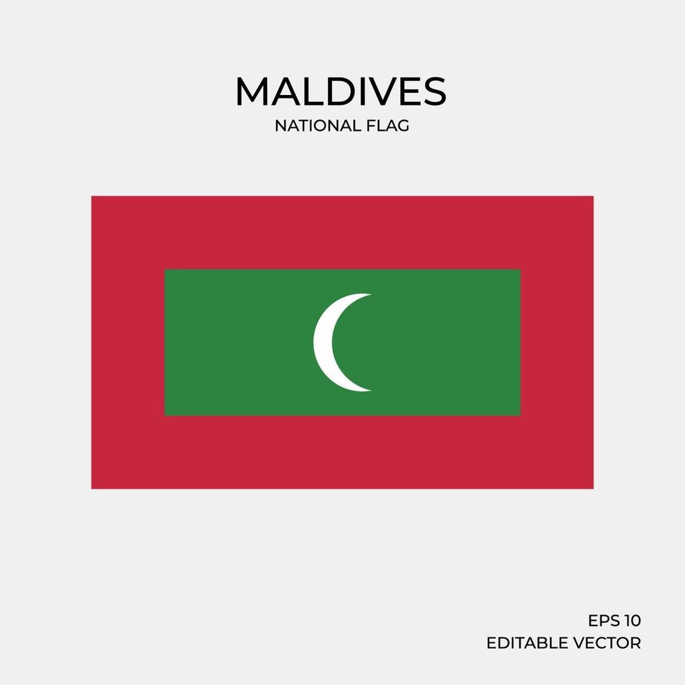 bandiera nazionale delle maldive vettore