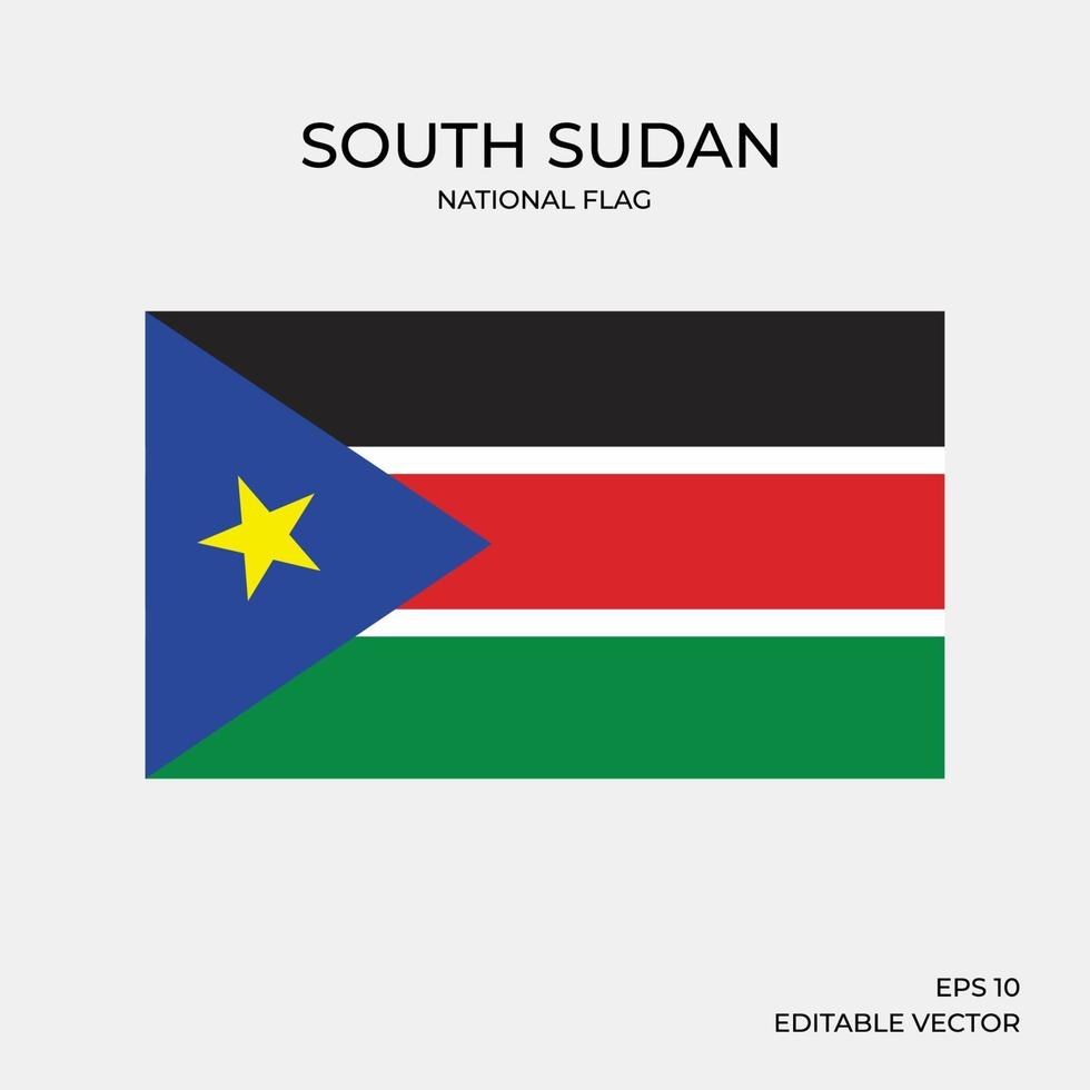 bandiera nazionale del sud sudan vettore