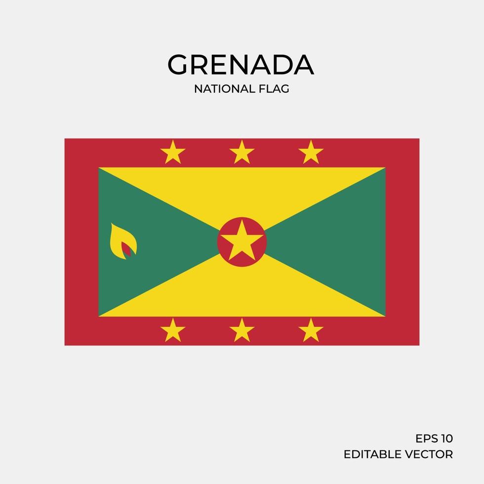 bandiera nazionale della grenada vettore