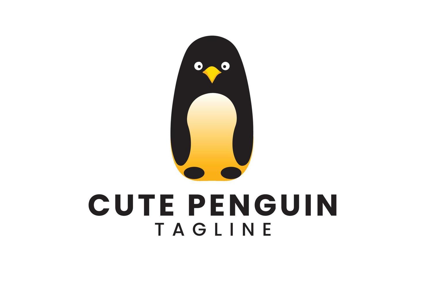 carino pinguino, minimo logo, pinguino logo, uccello logo, neve uccello logo, pinguino minimo logo, moderno pinguino logo vettore