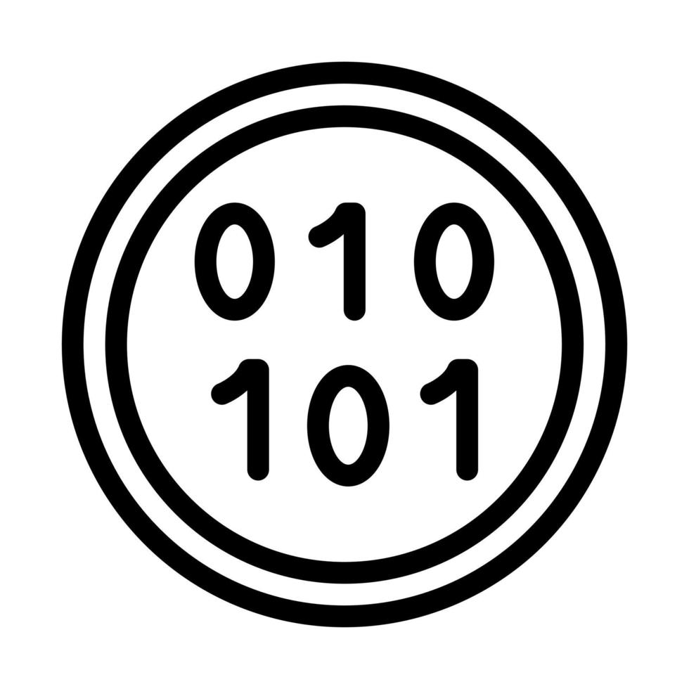 binario icona design vettore