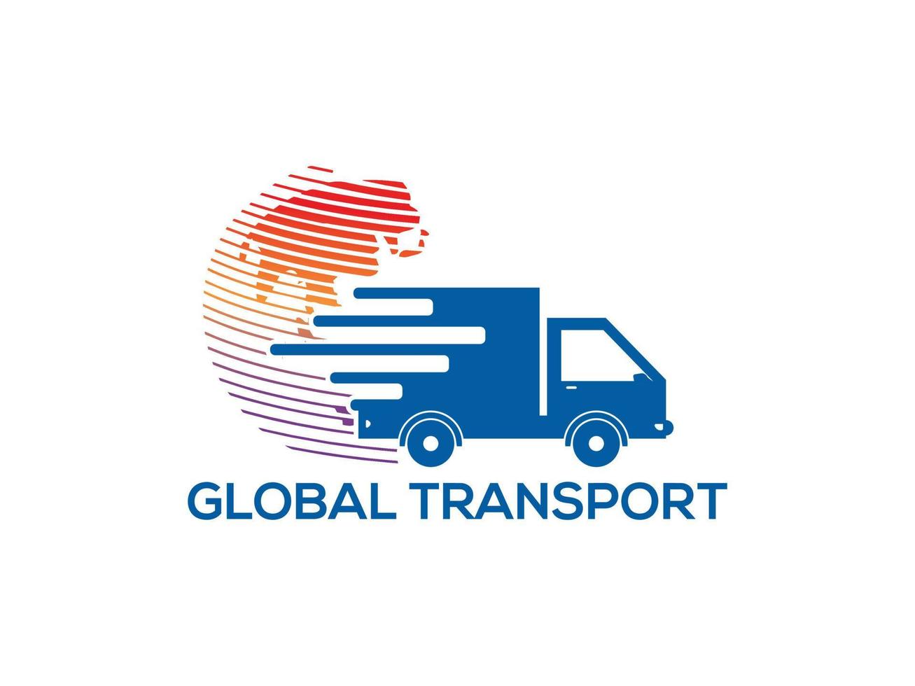 globale trasporto logo vettore