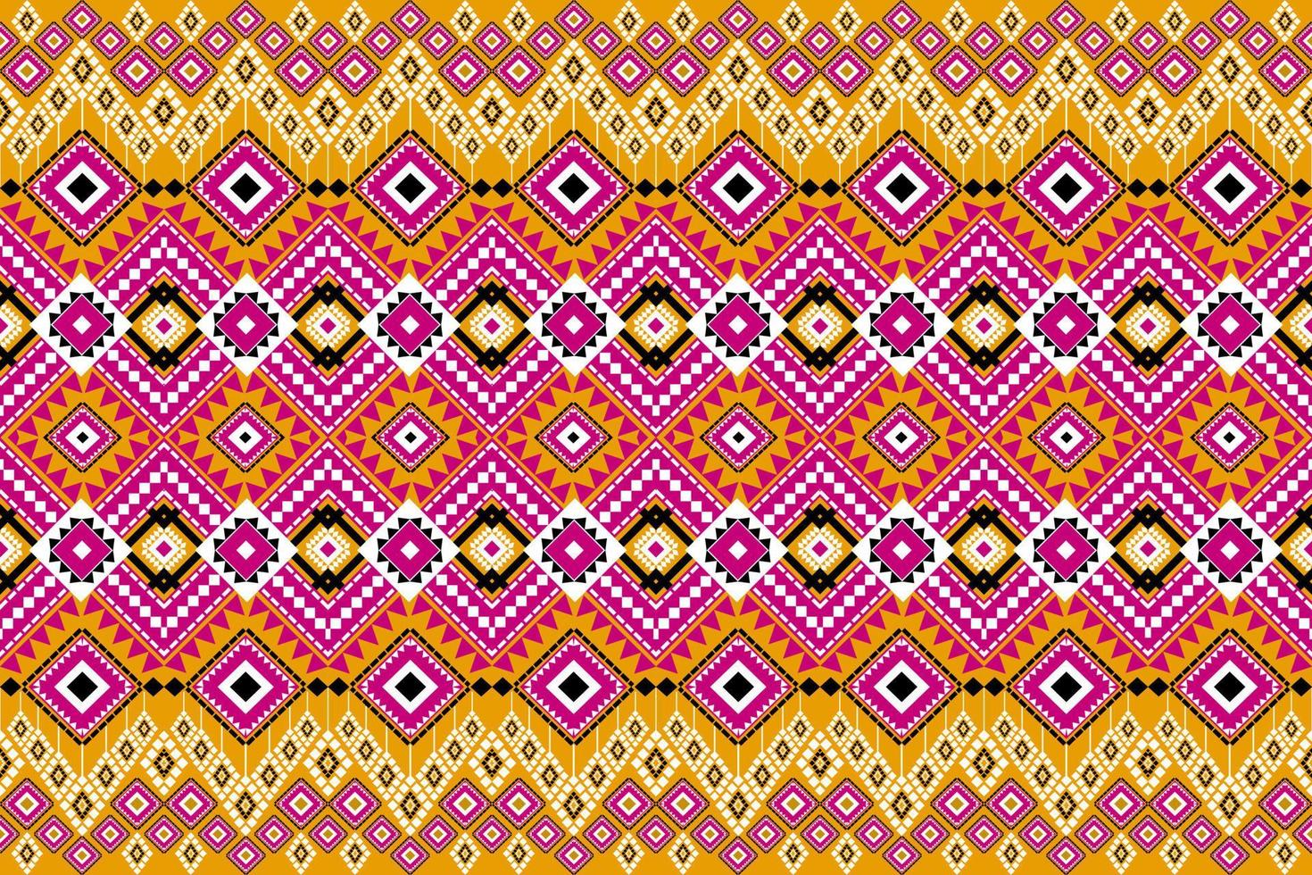 disegno geometrico senza cuciture etnico asiatico orientale e tradizione per texture e sfondo. decorazione con motivi in seta e tessuto per moquette, abbigliamento, confezioni e carta da parati vettore