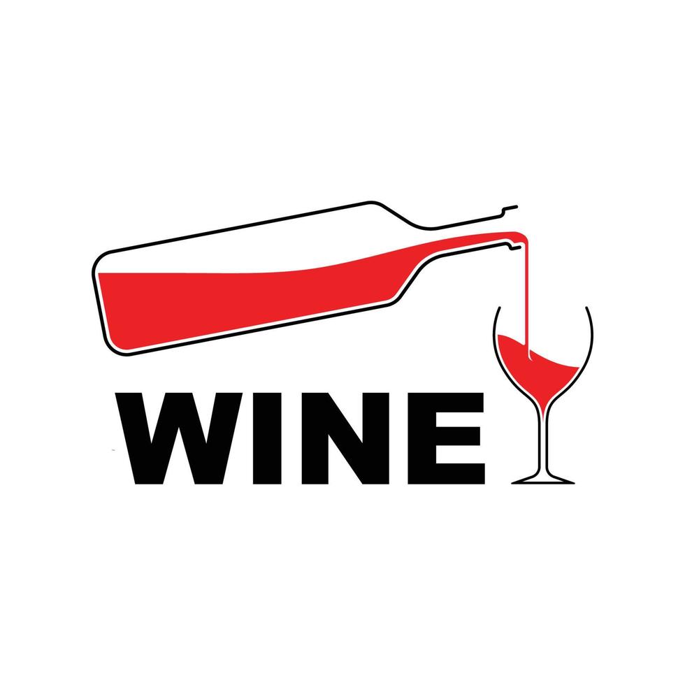 vino, azienda vinicola logo o icona, emblema, etichetta per menù design ristorante o bar, lettering vettore illustrazione
