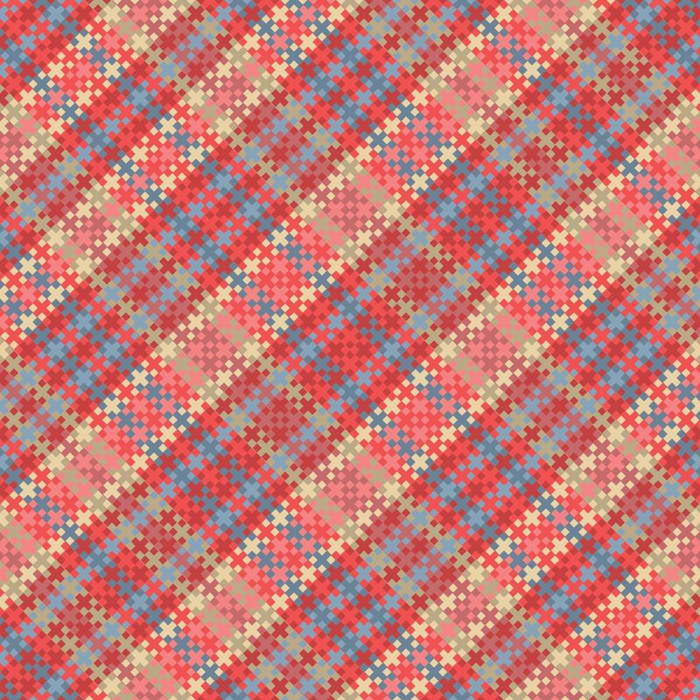 senza soluzione di continuità tartan plaid modello con struttura e pastello colore. vettore