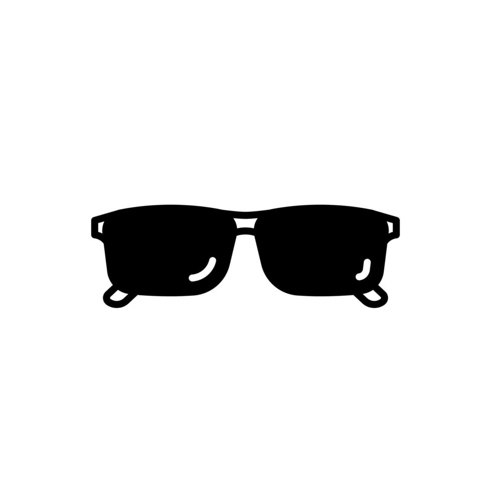 bicchieri o occhiali da sole icona nel piegato posizione vettore