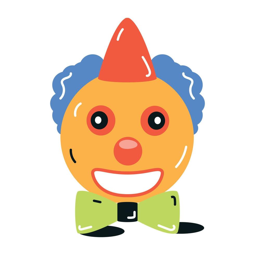 di moda clown cartone animato vettore
