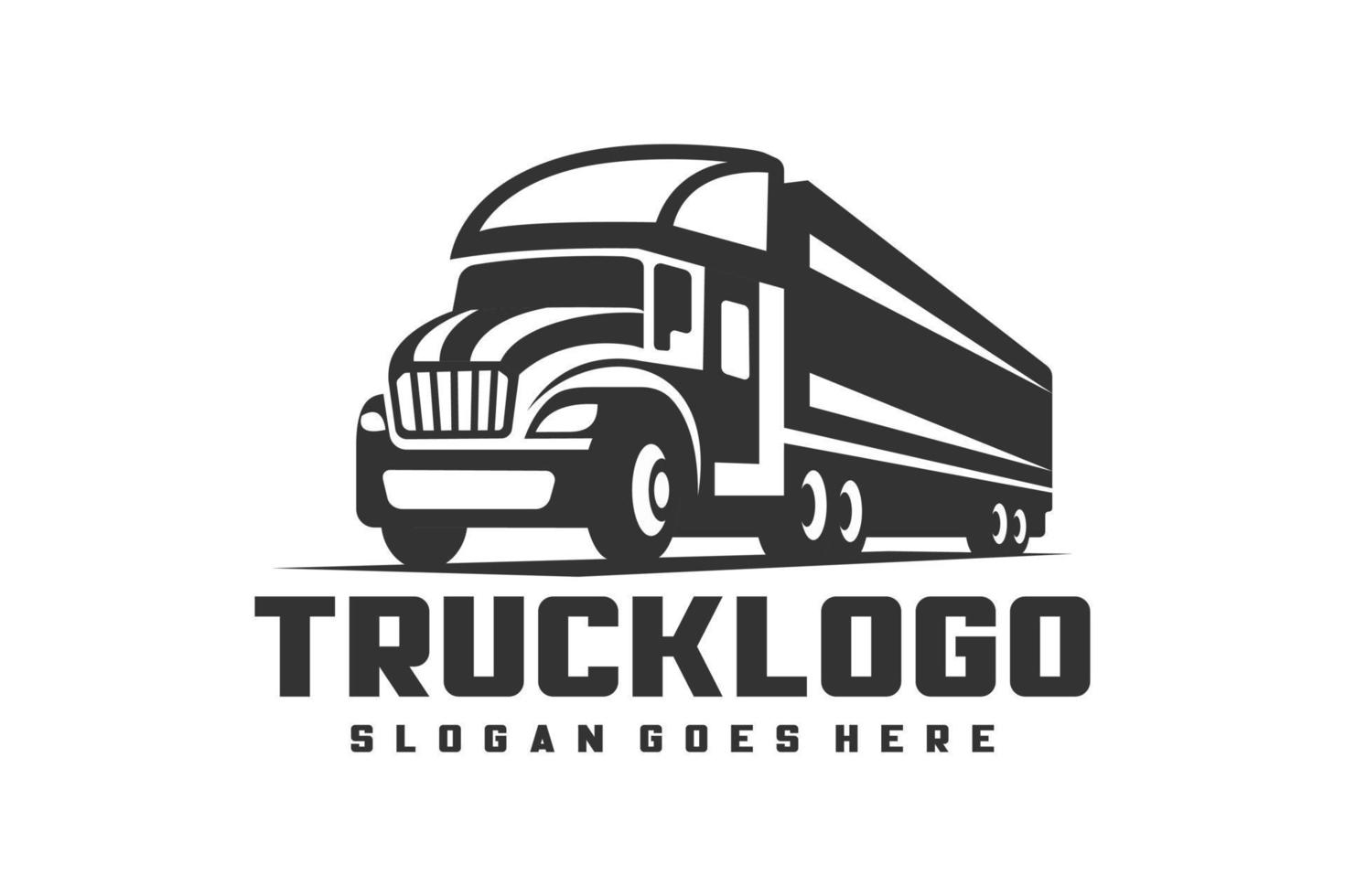 camion azienda mezzi di trasporto logo illustrazione vettore