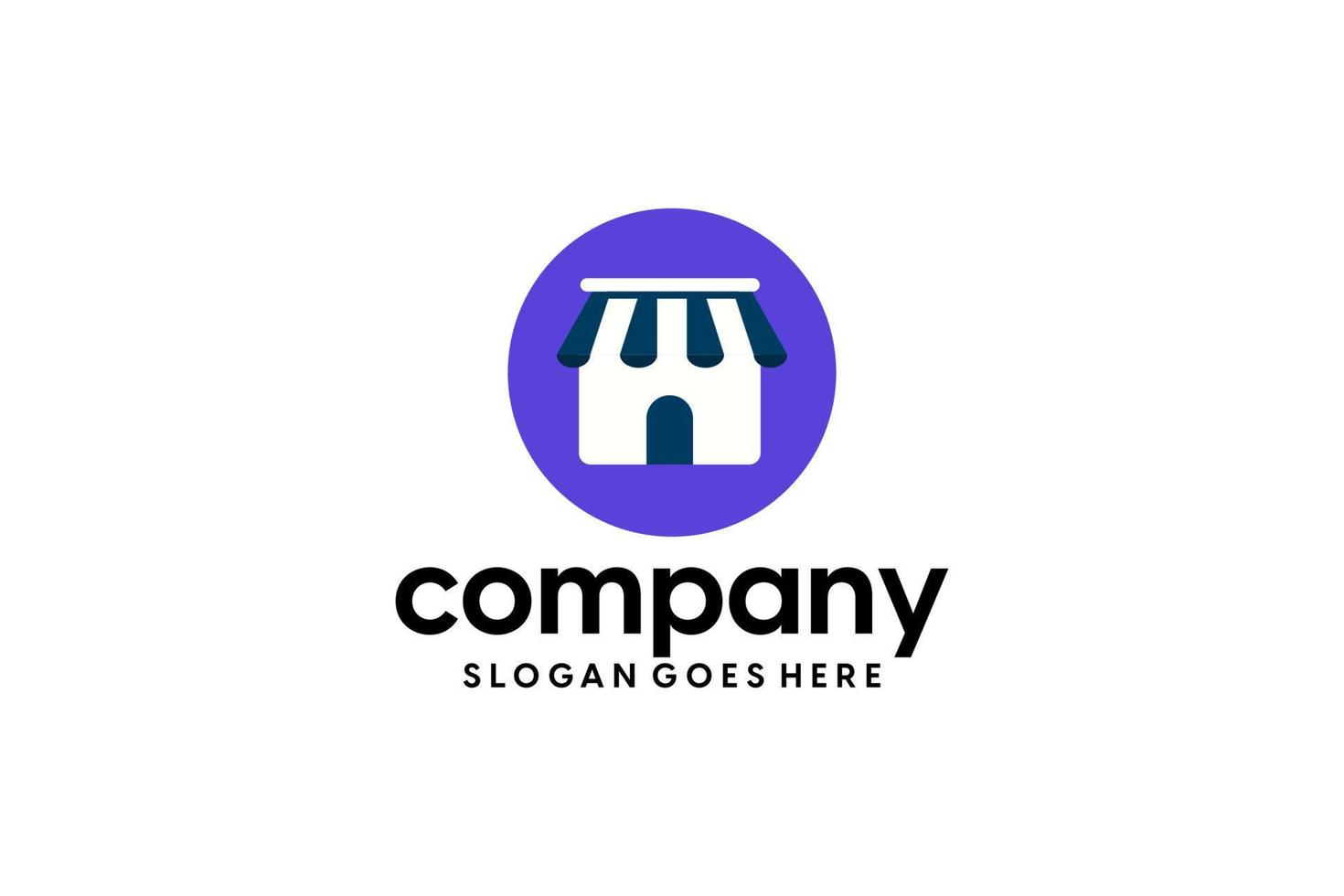 astratto moderno e-commerce logo design colorato pendenza shopping Borsa logo modello vettore