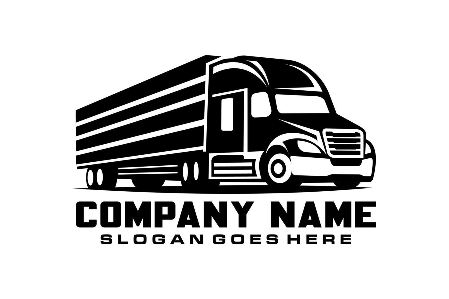 camion silhouette astratto logo modello vettore, in movimento consegna camion su strada per mezzi di trasporto design o concetto vettore