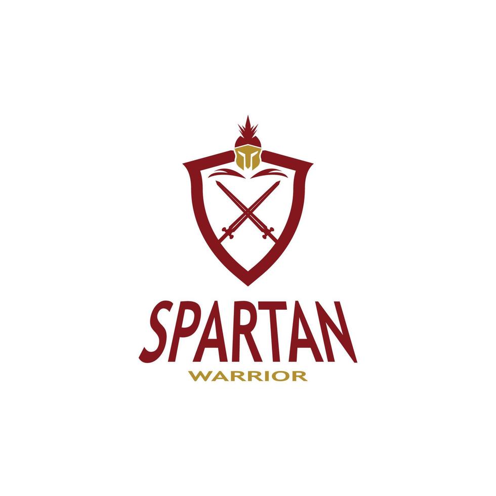spartano logo vettore sparta logo vettore spartano casco logo modello icona simbolo