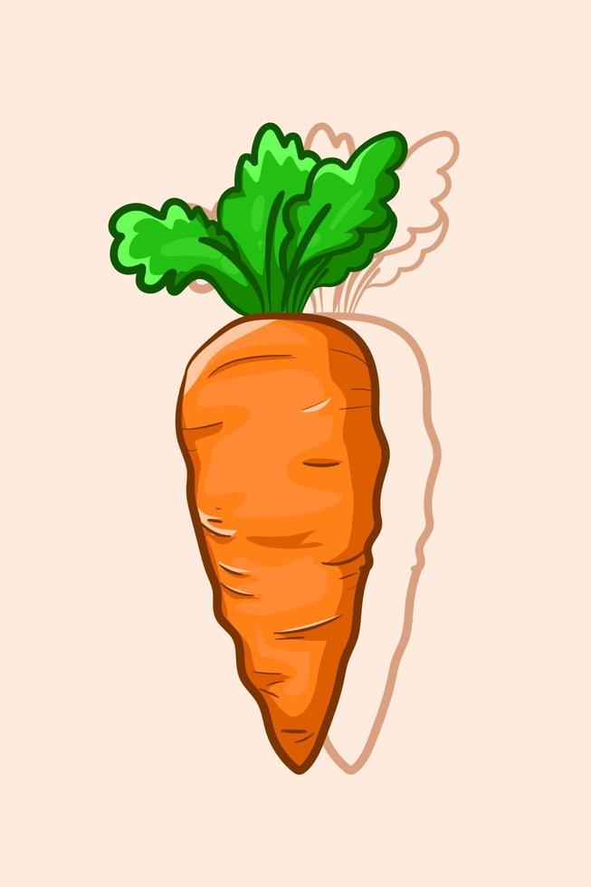 illustrazione vettoriale di carota