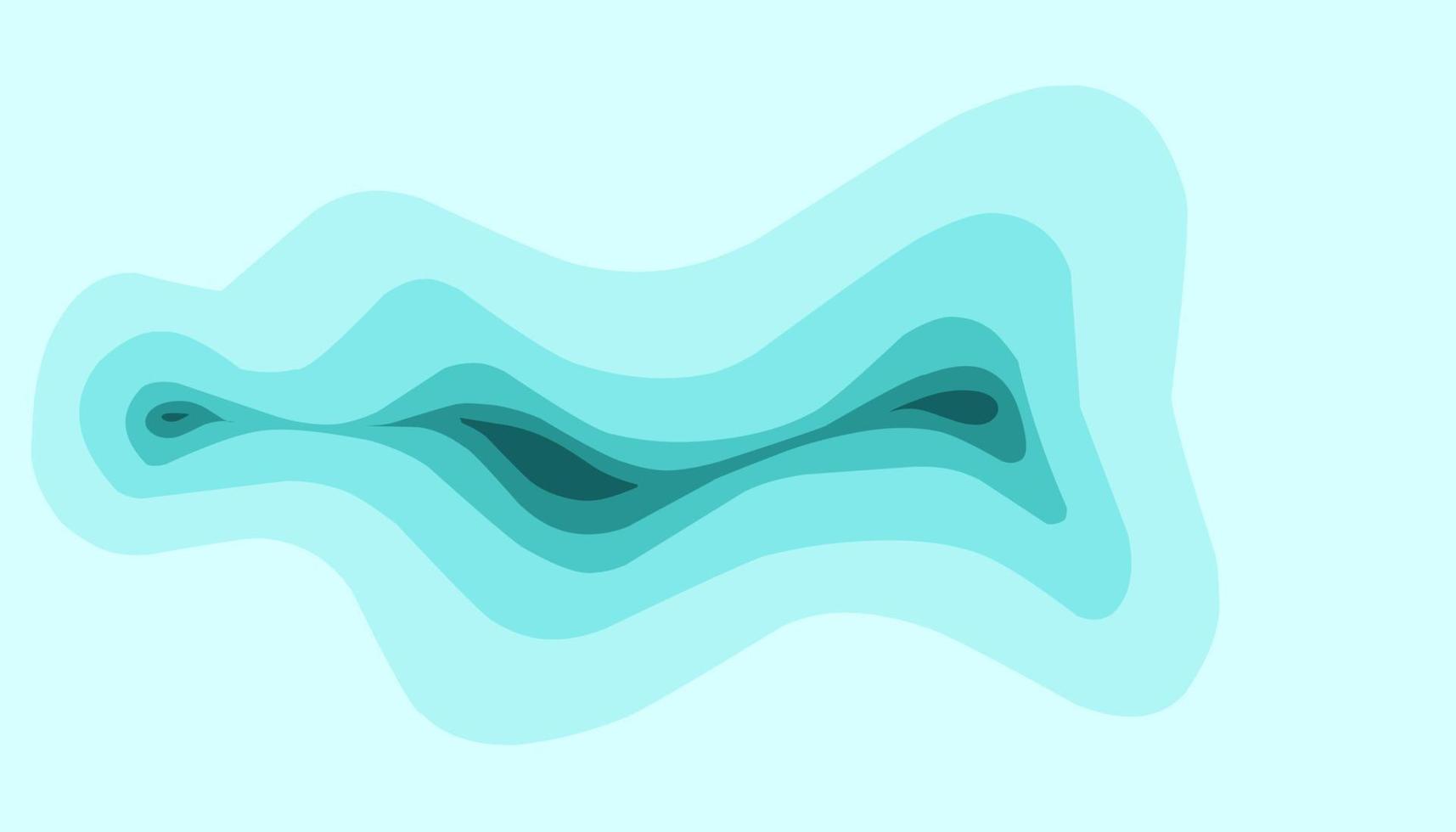 astratto sfondo illustrazione di un' blu onda strato forma vettore
