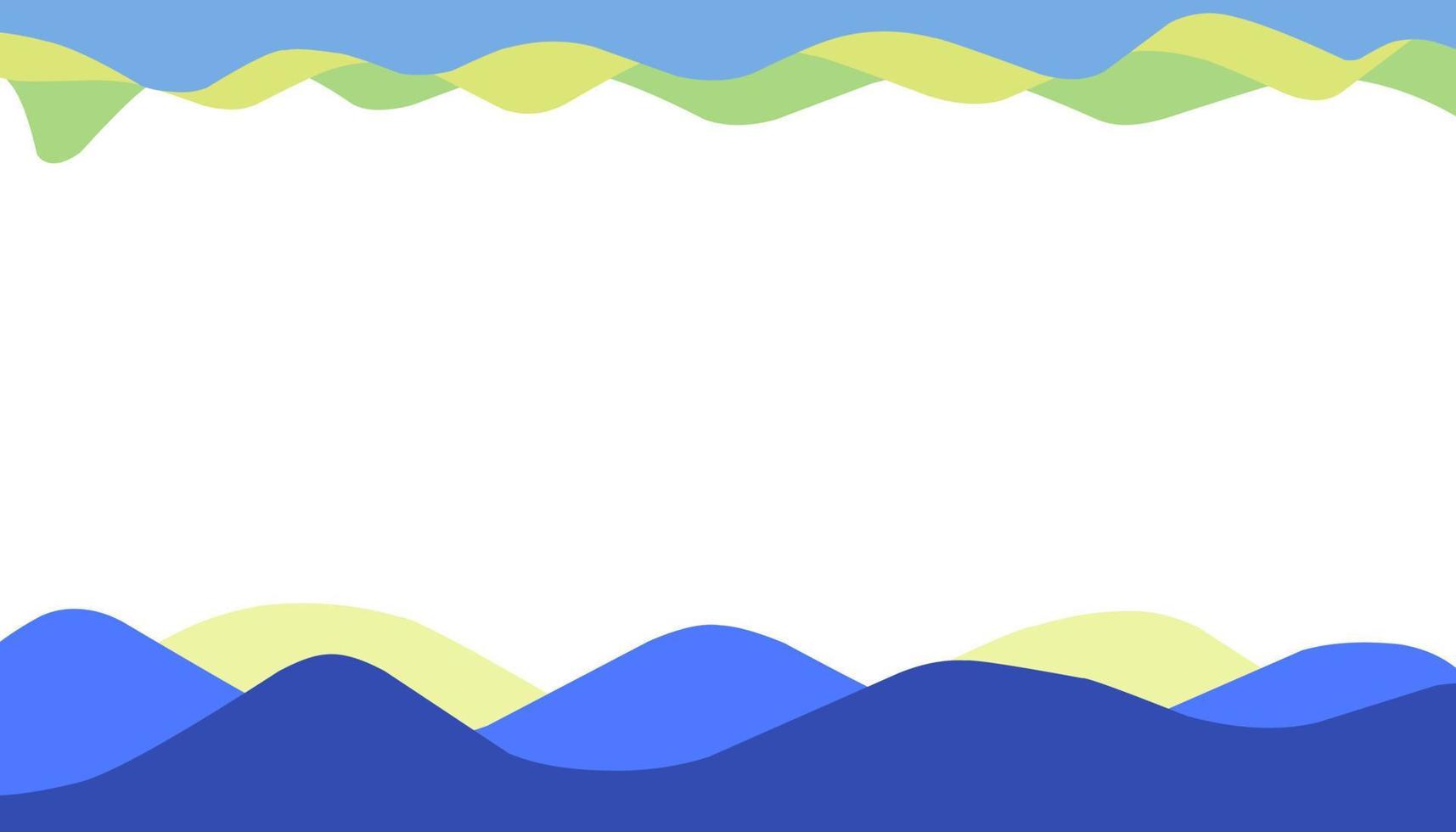 astratto sfondo illustrazione di mare blu e giallo onde vettore
