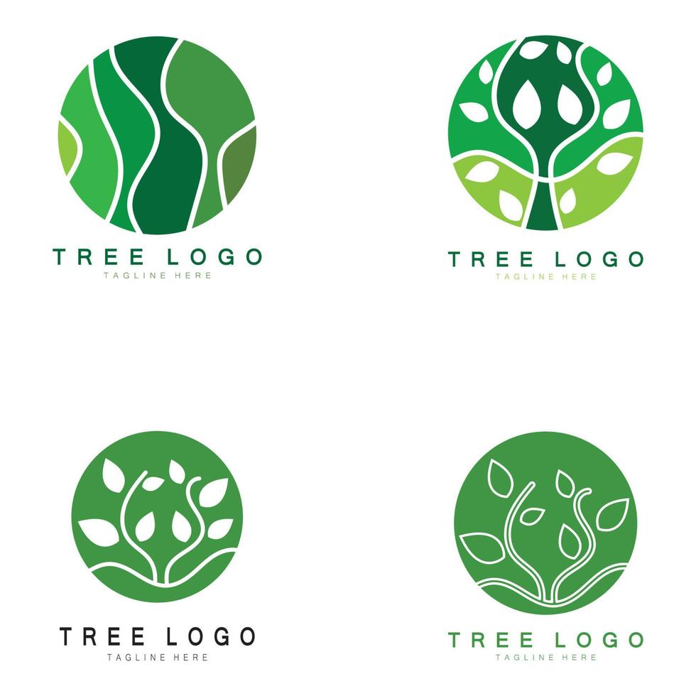astratto albero logo per foresta e parco natura.con un' combinazione di .vettore linea elementi per attività commerciale disegni, agricoltura, ecologico concetti, verdura e naturale bellezza. vettore
