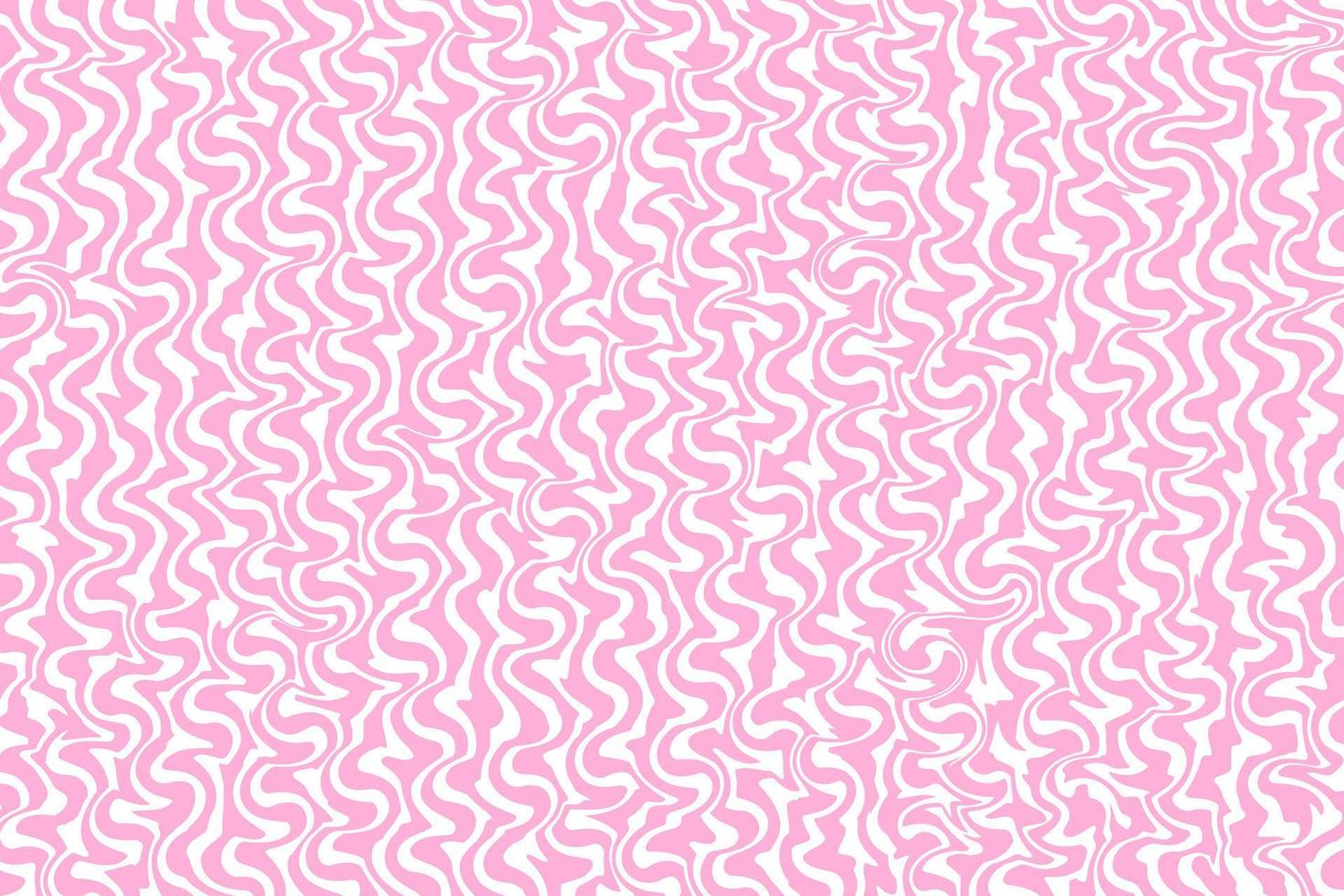 psichedelico astratto rosa sfondo nel di moda retrò trippy y2k stile. hippie estetico anni '60, anni '70, anni 80 stile. ondulato turbine modello. vettore illustrazione