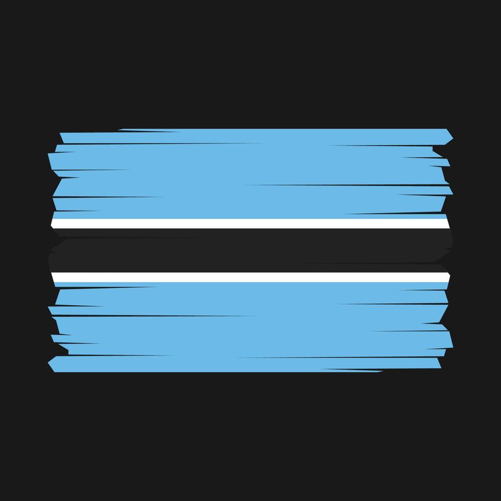 Botswana bandiera vettore illustrazione