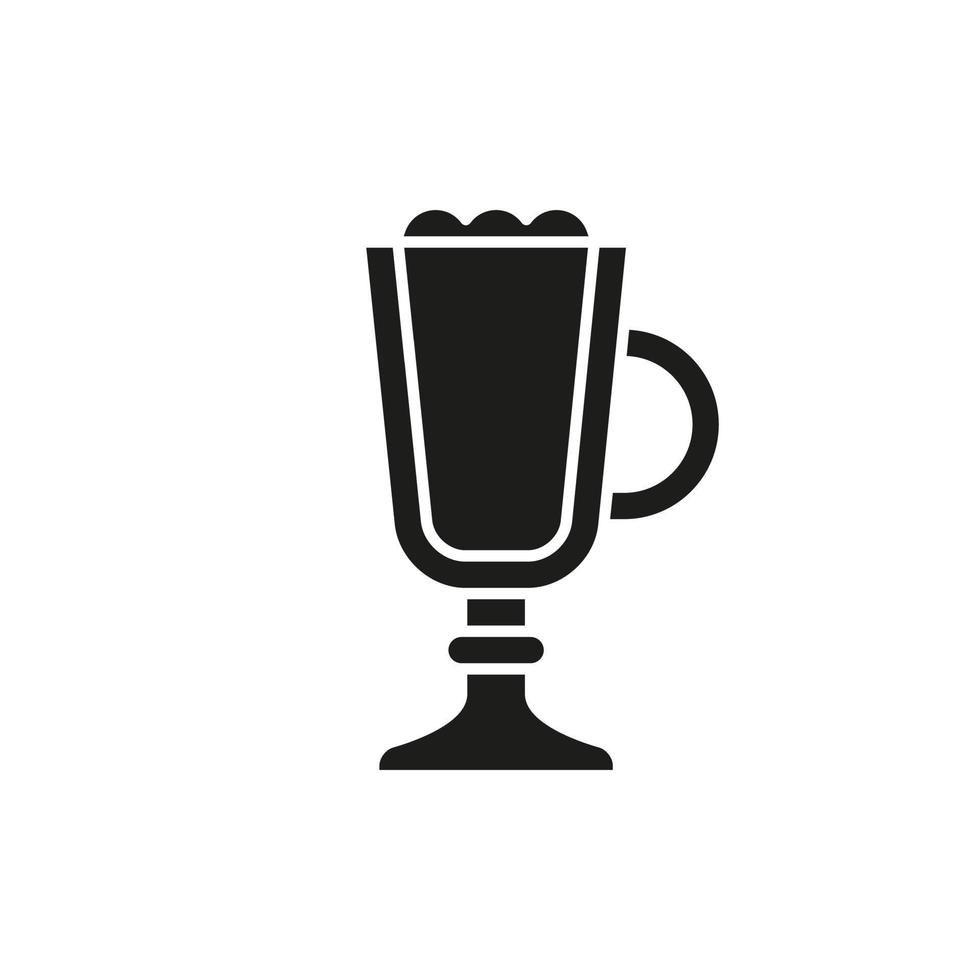 caffè tazza icona vettore. tè tazza illustrazione cartello. caldo bevanda simbolo o logo. vettore