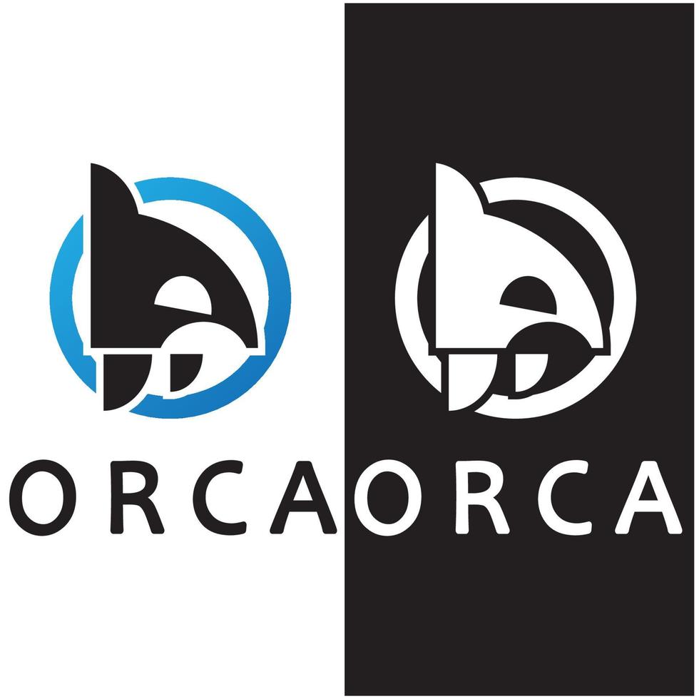 semplice orca balena animale illustrazione logo creativo disegno, uccisore balena, subacqueo animale. logo per attività commerciale, identità e branding, badge, conservazione, ecologia concetto, mare animale protezione, vettore