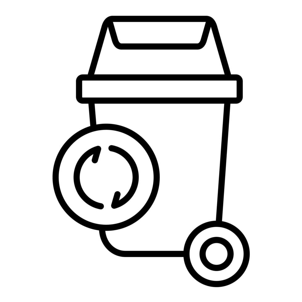 spazzatura riciclare vettore icona