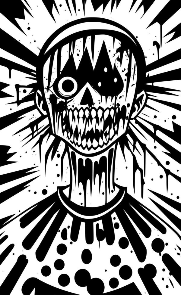 vettore illustrazione di zombie cartone animato